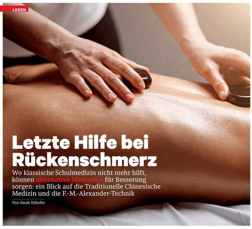 Letzte Hilfe bei Rückenschmerz