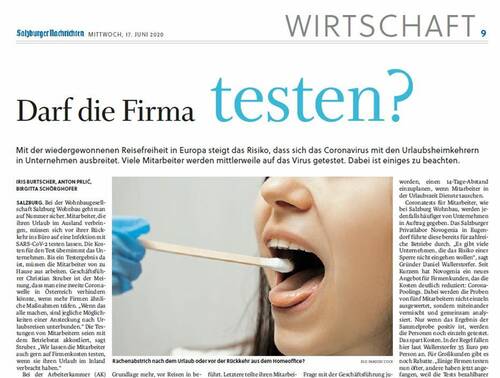 Darf die Firma testen?